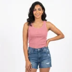 Classic Ribbed Racerback Tank Top