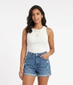 Classic Ribbed Racerback Tank Top - Image 3