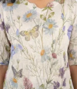 Botanical Garden Floral Print Knit Top - Image 2