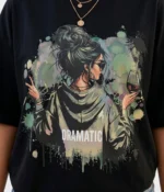 "DRAMATIC" Artistic Graphic Oversized T-Shirt - Image 4