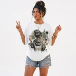 "DRAMATIC" Artistic Graphic Oversized T-Shirt