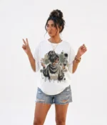 "DRAMATIC" Artistic Graphic Oversized T-Shirt