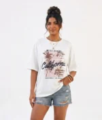 "California West Coast" Palm Tree Graphic T-Shirt - Image 3