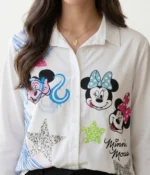 Disney Character Graphic Button-Down Shirt - Image 2
