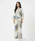 Floral Print Linen Two-Piece Set