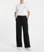 Straight-Leg Linen Drawstring Trousers