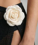 3D Floral Accent Mesh Skirt - Image 2