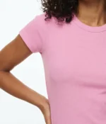 Ribbed Crew Neck T-shirt - Image 5