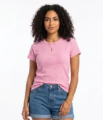 Ribbed Crew Neck T-shirt - Image 3