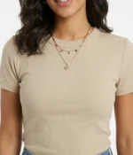 Ribbed Crew Neck T-shirt - Image 2