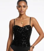 All-over Sequin Mini Skirt