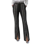 Rhinestone Embellished Flare Trousers