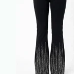 Crystal Fringe Flare Trousers