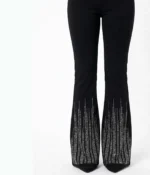 Crystal Fringe Flare Trousers