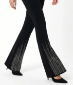 Crystal Fringe Flare Trousers - Image 2