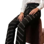 Pearl Embellished Straight Trousers