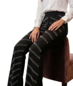 Pearl Embellished Straight Trousers