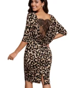 Classic Leopard Bodycon Dress - Image 2