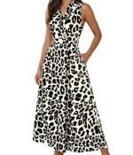 Leopard Print Shirt Dress
