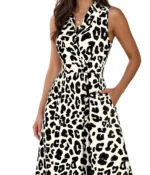 Leopard Print Shirt Dress - Image 2