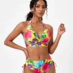 Vibrant Yellow Floral Bikini