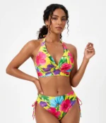 Vibrant Yellow Floral Bikini