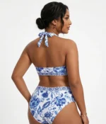 Blue Paisley Halter Bikini - Image 2