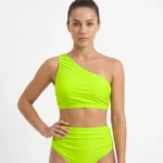 Neon Lime One-Shoulder Bikini