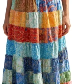 Bohemian Patchwork Maxi Skirt - Image 3